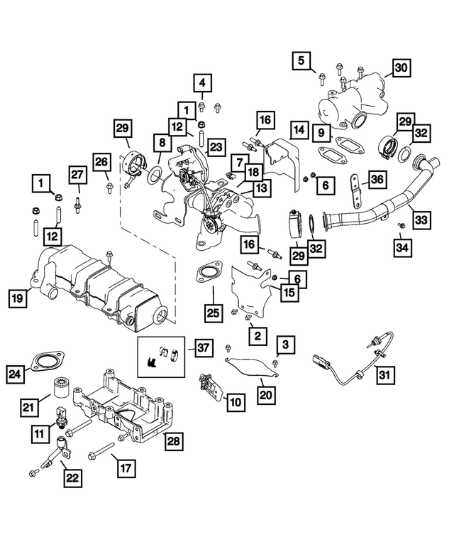 4762048 - Emission Controls: Hex Flange Head Screw for Mopar Image image