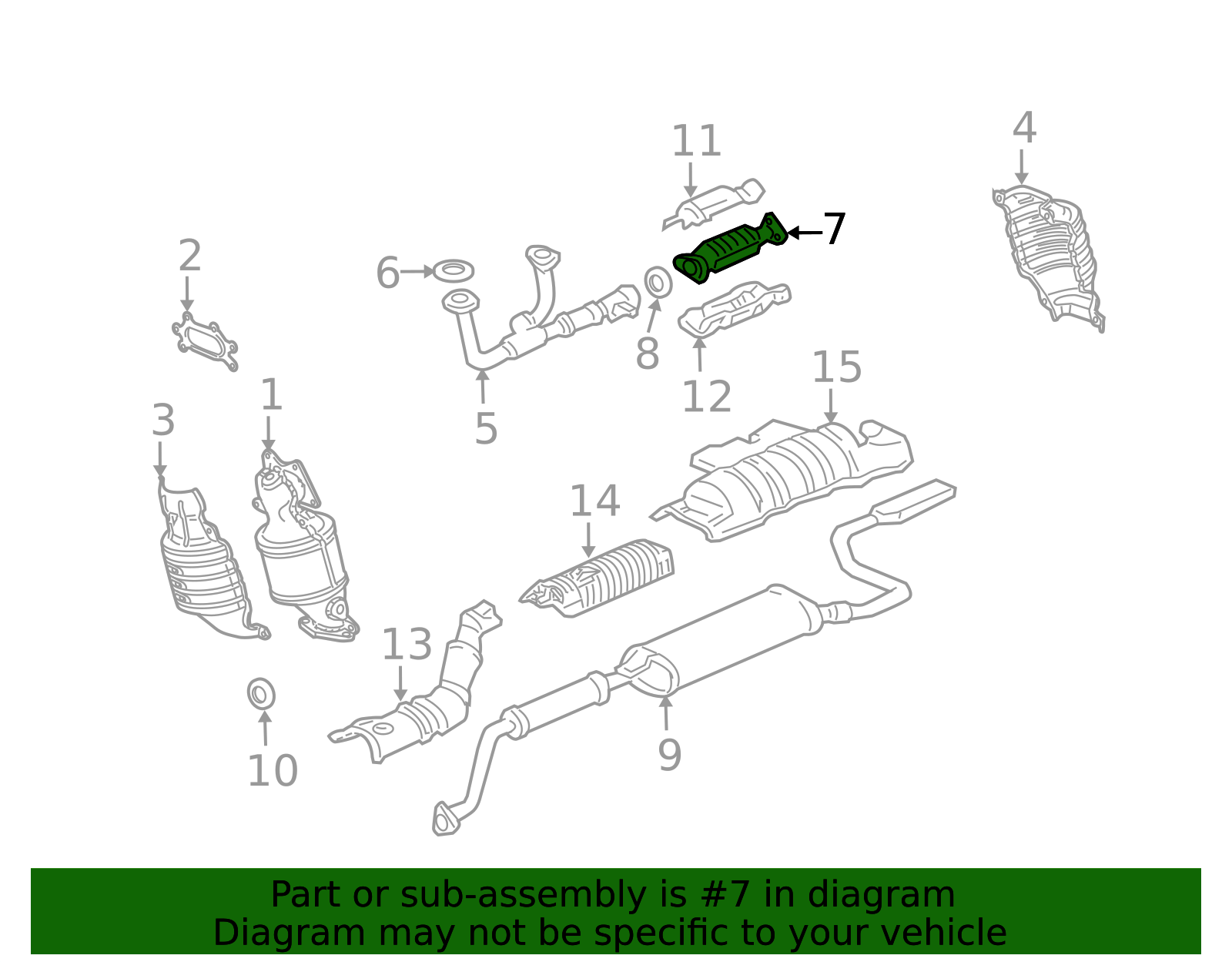 18160-RCA-S00 - 2005-2010 Honda - Converter | Genuine Honda Parts