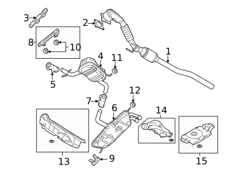 Exhaust Components for 2010 Audi A3 Quattro #0