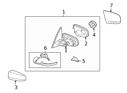 Outside Mirrors for 2012 BMW X6 #0
