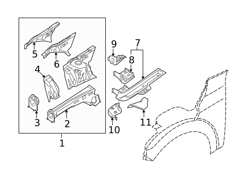Structural Components & Rails for 2013 Mini Cooper #0