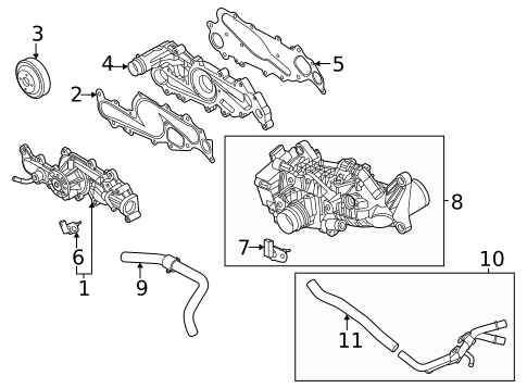 Water Pump for 2021 Genesis GV80 #1