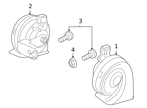 Horn for 2006 Land Rover LR3 #0