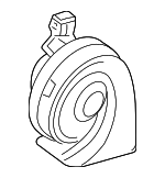 YEB500170 - : 2005-2009 Land Rover LR3 - High Note Horn for Land Rover: LR3 Image