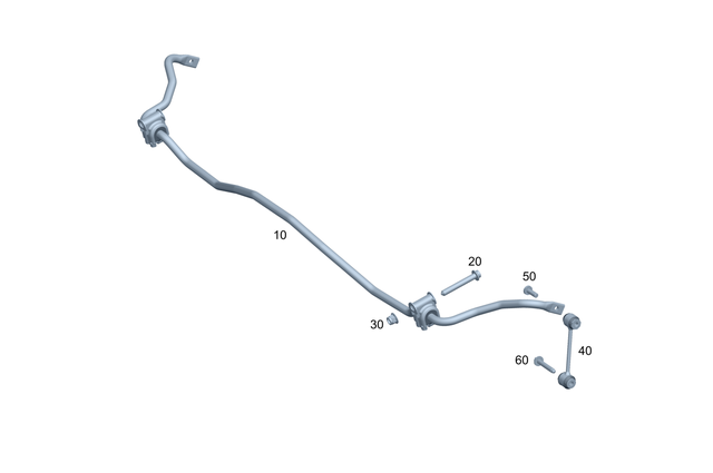 2063260000 - Suspension: Tubular Torsion Bar for Mercedes-Benz: 300C, 300CD, C300, C43 AMG, C63 AMG S E Performance, CLE300, CLE450, CLE53 AMG, E350 Image image