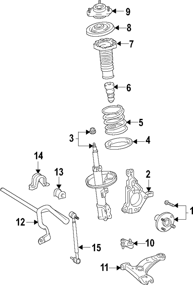 485108Z481 - : Suspension Strut for Toyota Image