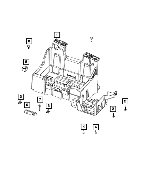 Battery, Battery Tray and Cables for 2021 Ram 1500 #5