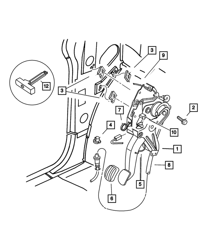 4683277AE - Parking Brake: Park Brake Lever for Mopar Image