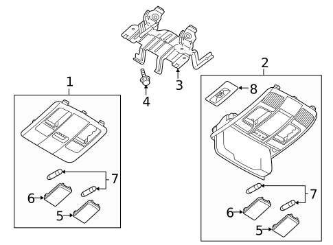 Overhead Console for 2021 Mazda CX-3 #0