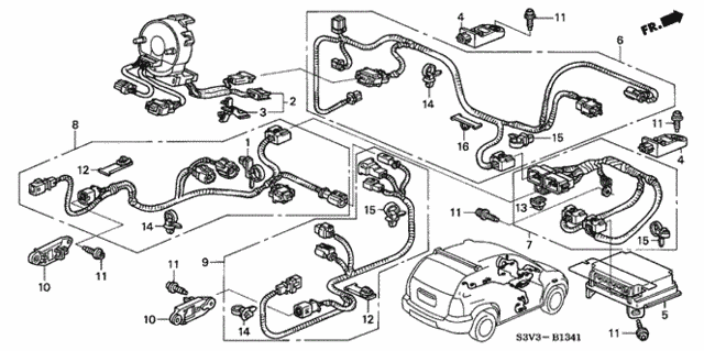 SRS Unit (2) for 2003 Acura MDX #0
