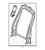 561881045F - Body: Seat Back Frame for Volkswagen: Passat Image