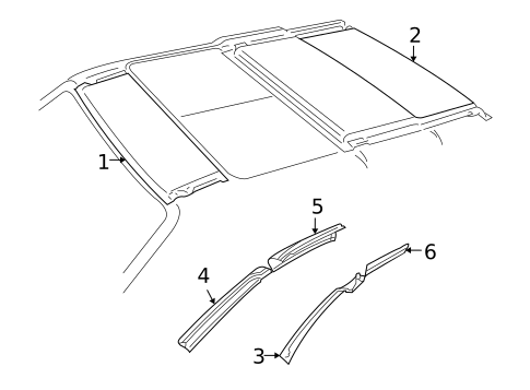 Roof & Components for 2005 Land Rover Freelander #0