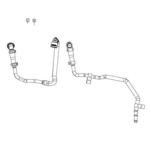 Air Conditioner and Heater Plumbing for 2020 Jeep Wrangler #2