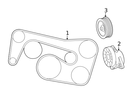 Belts & Pulleys for 2012 Mercedes-Benz C 350 #0