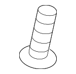 PAF008243 - Body: Striker Screw for Porsche: 718 Boxster, 718 Cayman, 718 Spyder, 911, Boxster, Cayman, Taycan Image