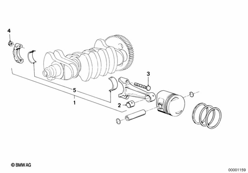 Connecting Rod with Bearing for 1987 BMW-Motorrad K 100 RT #0