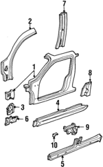 XF5Z12211A11BA - Body: Aperture Panel for Mercury: Villager Image