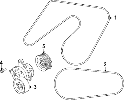 Belts & Pulleys for 2025 Nissan Armada #0