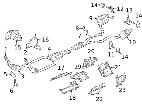 Catalytic Converter for 2016 Mercedes-Benz CLS400 #0