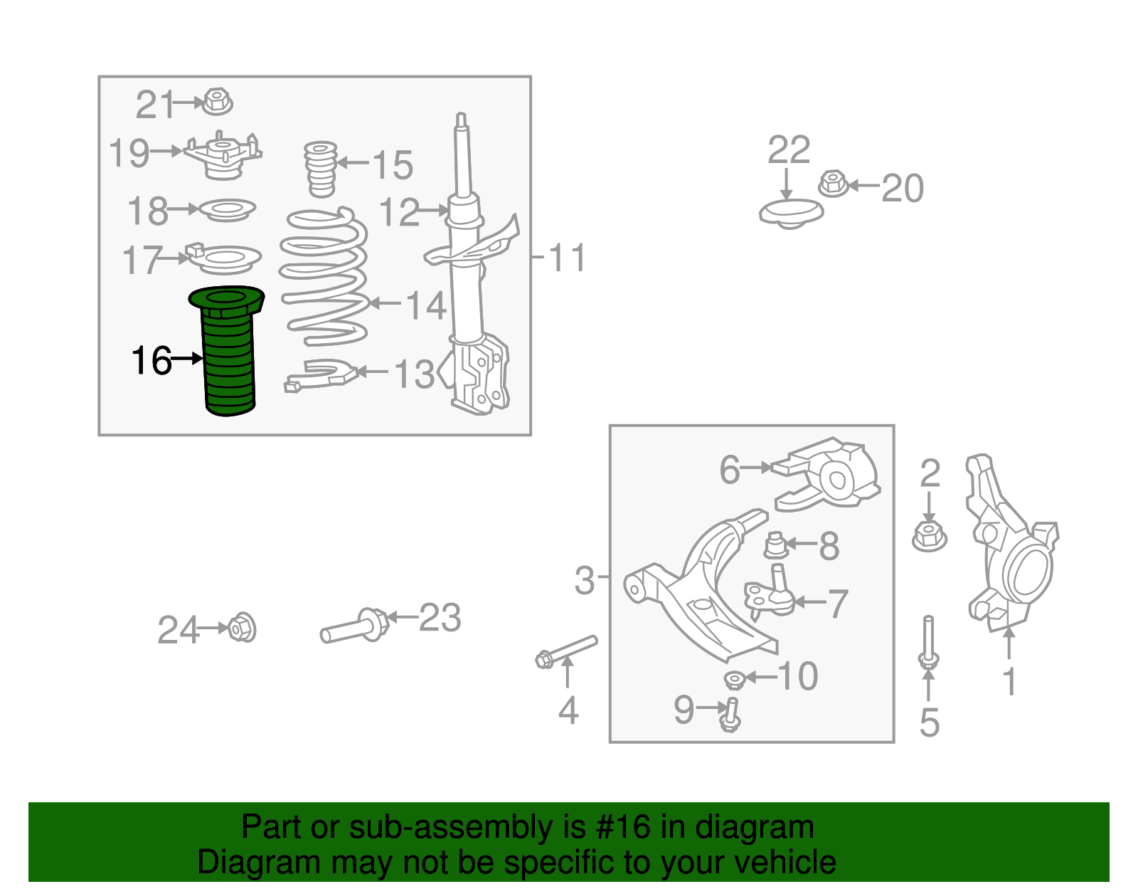 51402-STK-A02 - 2007-2014 Honda CR-V - Cover R Front Dust | Honda Parts ...