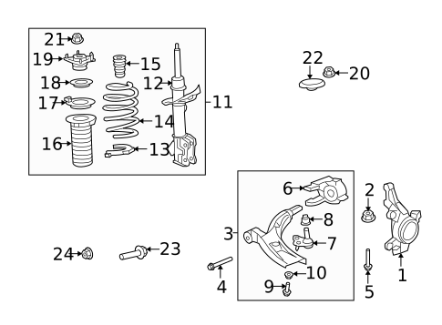 Suspension Components for 2007 Honda CR-V #0