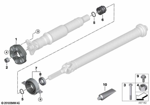 Prop Shaft, Single Components for 2023 BMW M5 #0