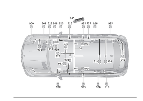 Frame Floor System Main Wiring Harness for 2018 Mercedes-Benz GLE550e #0