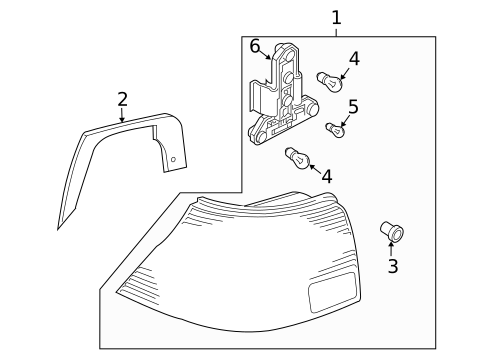Tail Lamps for 2005 Volkswagen Golf #0