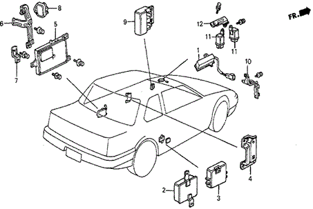 Control Unit (SI) for 1985 Honda Prelude #0