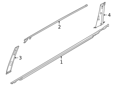 Exterior Trim - Rear Door for 2025 INFINITI QX80 #0