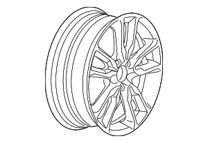 2015-2018 Volvo 7.5 X 18 Inch Aluminum Rim Neso Diamond Cut Tech Matt ...