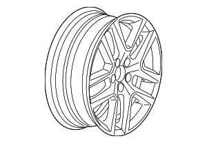 31664048 - Wheels: Aluminum Rim - Tucan 18-Inch Black for Volvo Image