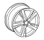8V0601025GE - Suspension: Wheel, Alloy for Audi Image