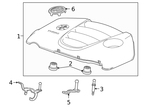 Engine Appearance Cover for 2012 Buick Regal #0