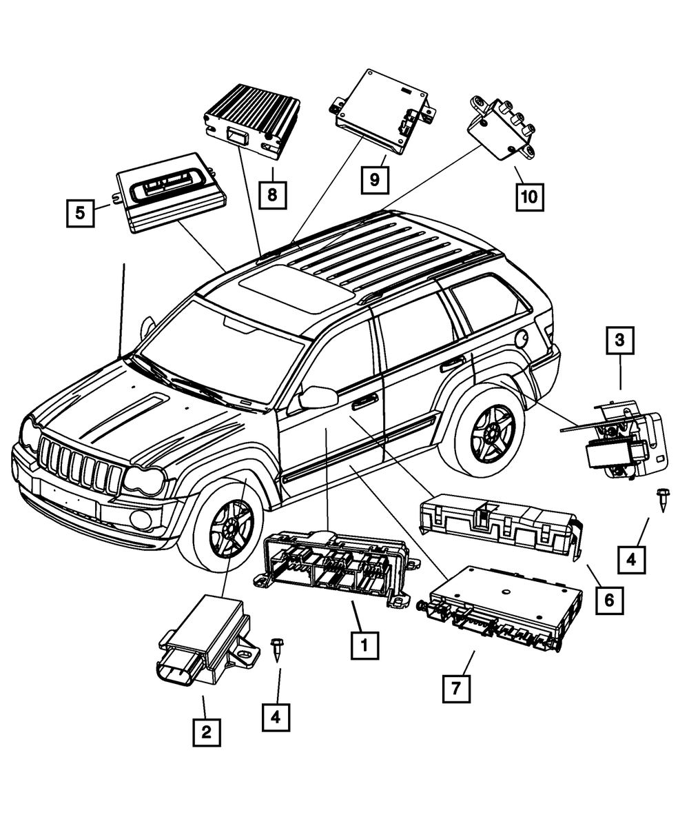 Transfer Case Control Module, Remanufactured - Mopar (R5035000AB)
