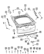 68612981AB - : Lift-Gate Light Bar Assembly for Mopar Image