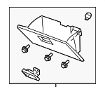 ZZCA6403003 - Body: Glove Box Assembly for Mazda: Tribute Image