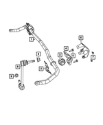 V4895483AC - Front Suspension: Stabilizer Bar Link, Left for Mopar Image