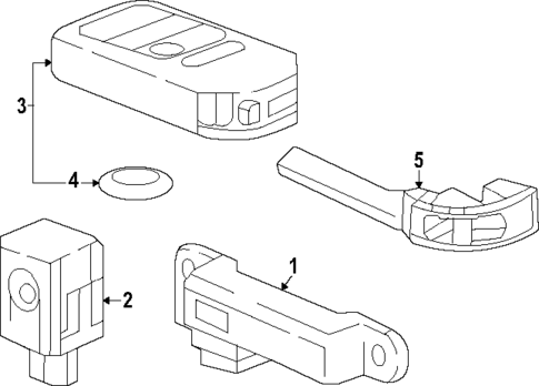 Keyless Entry Components for 2025 Honda Civic #1