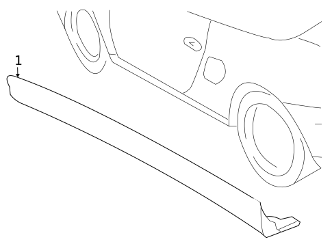 Exterior Trim - Pillars for 2003 Porsche Boxster #0