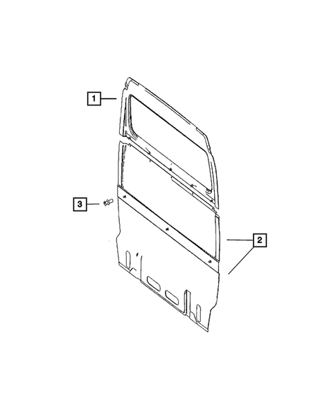 Panels-Moldings-Scuff Plates, Pillar, Cowl, 1/4 Panel Trim and Cargo Covers for 2009 Dodge Sprinter 2500 #11