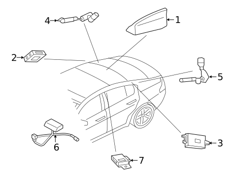 Antenna & Radio for 2017 Jaguar XE #0