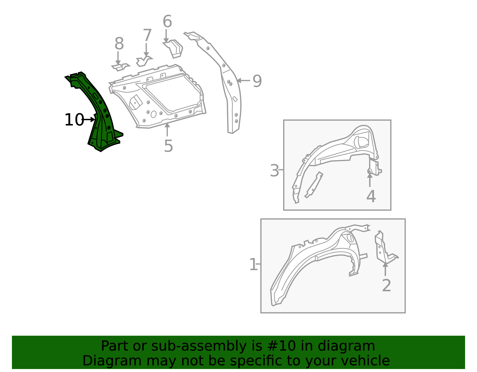 61608-35905 - Lock Pillar Reinforced - 2010-2020 Toyota 4Runner | Nucar ...