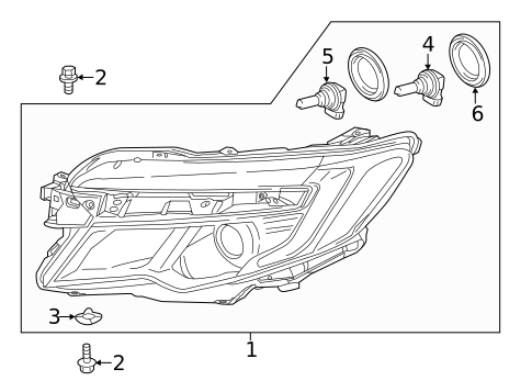 Headlamp Components for 2019 Honda Ridgeline #0