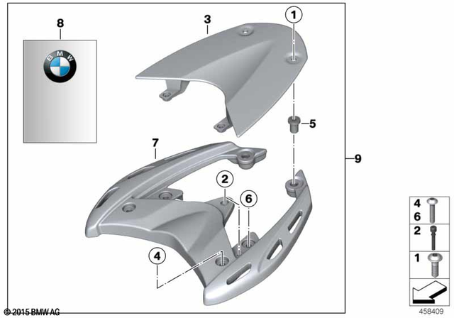 6327657966 - Frame and Mounting Parts: Fillister Head Screw - M5X20si for BMW-Motorrad Image