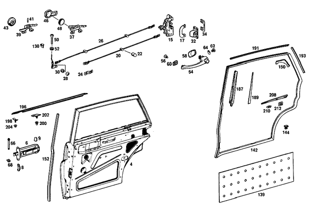 1107300493 - : Door Locking Device for Mercedes-Benz Image
