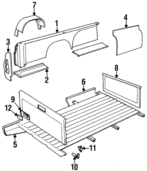 Side Panel for 1988 Jeep J20 #0