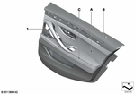 51428032995 - Individual Equipment: Door Trim Panel, Rear, Left for BMW: 528i, 528iX, 535d, 535dX, 535i, 535iX, 550i, 550iX, Hybrid 5, M5 Image image