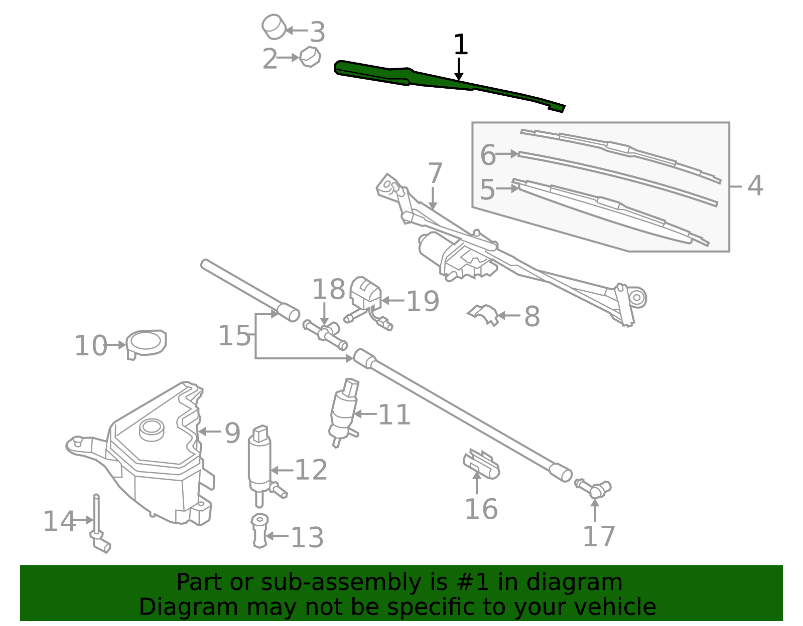 Genuine BMW 61-61-7-201-869 | Wiper Arm | FREE Shipping on Most Orders ...