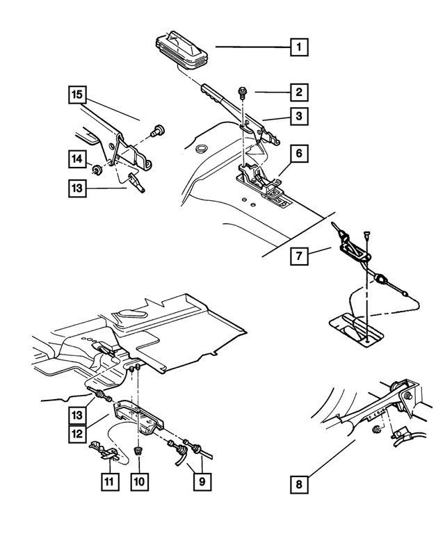 52128203AD - Parking Brake: Park Brake Lever for Mopar Image